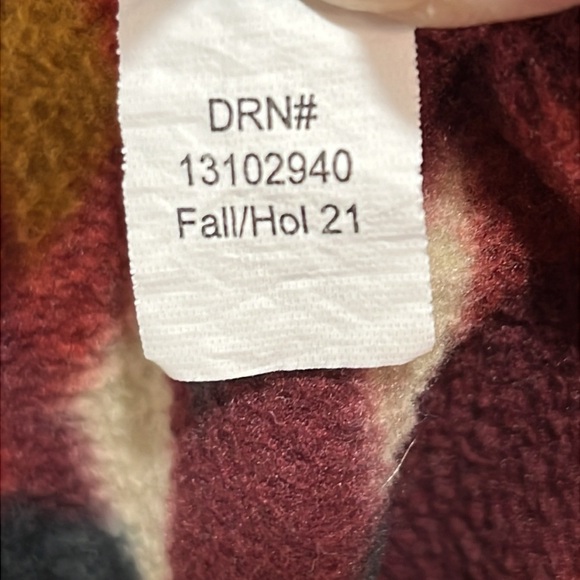 Eddie Bauer Aztec Print Button Up Fleece Shirt Men's Size M Hiking Outdoors Fall - Picture 12 of 14